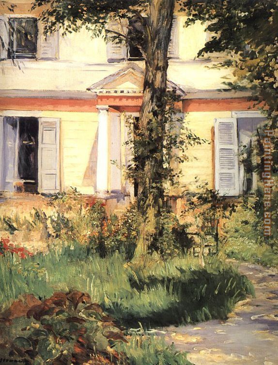 The House at Rueil painting - Edouard Manet The House at Rueil art painting